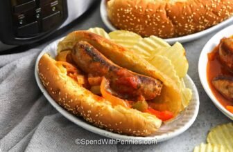 Crock Pot Sausage and Peppers